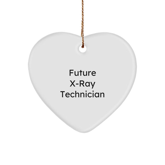 Funny X-Ray Technician Heart Ornament Gifts from Family, Unique Christmas Unique Gifts for X-Ray Technician Men and Women - Image 1
