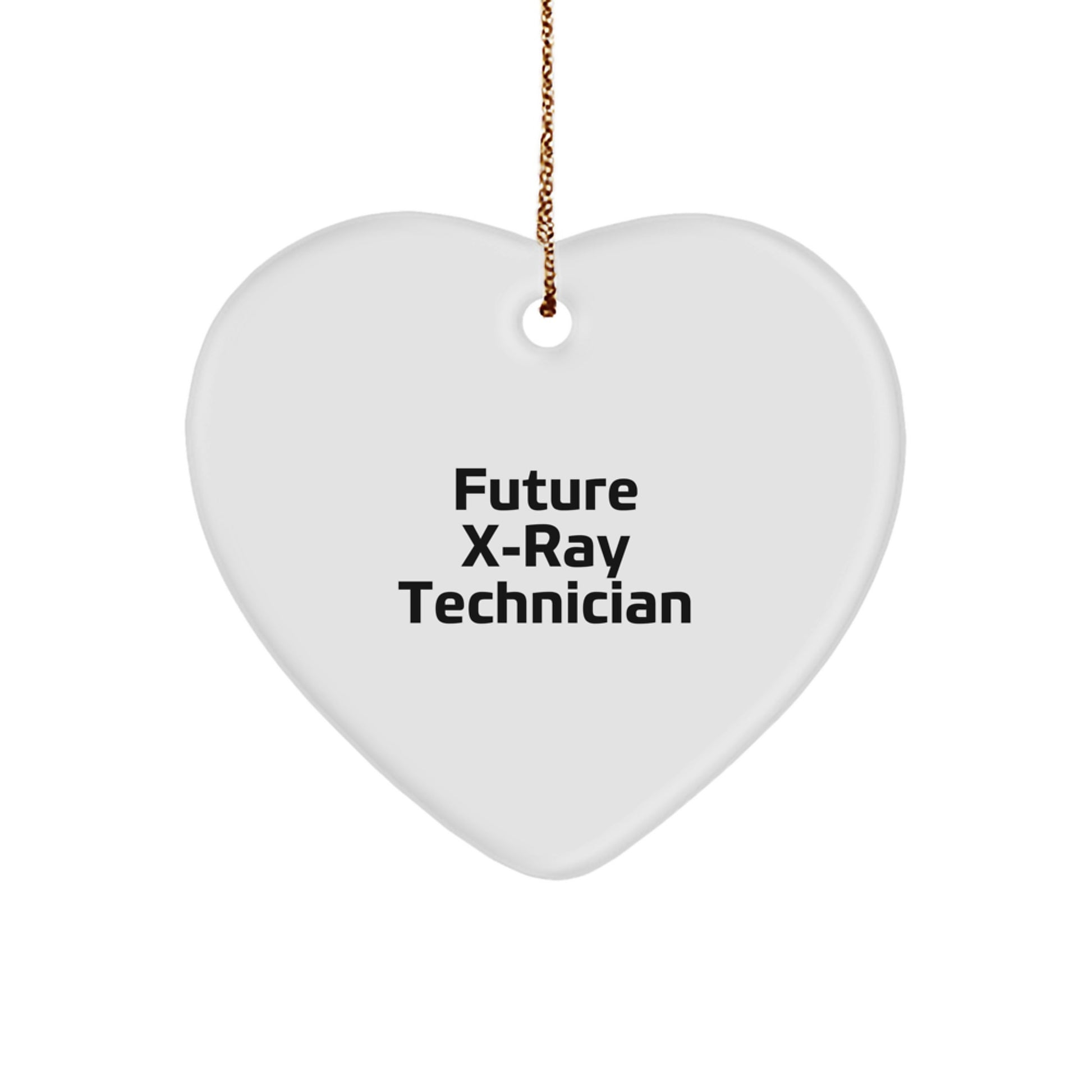 Funny X-Ray Technician Gifts, Heart Ornament, Gifts from Friends, For Future X-ray Technicians, Christmas Unique Gifts, Inspirational - Image 1