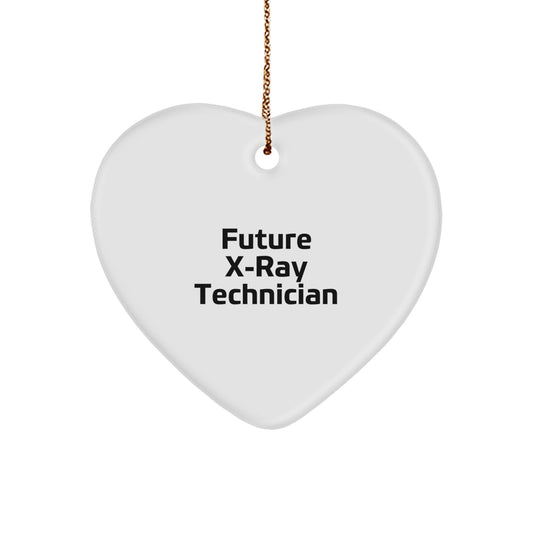 Funny X-Ray Technician Gifts, Heart Ornament, Gifts from Friends, For Future X-ray Technicians, Christmas Unique Gifts, Inspirational - Image 1