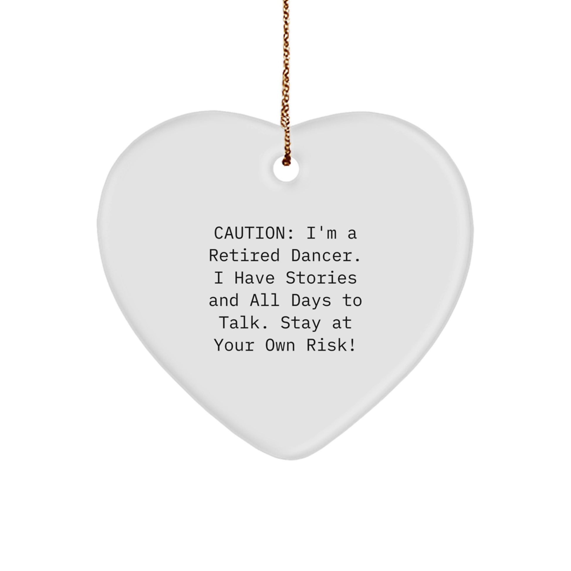 Funny Dancer Heart Ornament Gifts from Men to Dancer Friends for Christmas Unique Presents - Image 1