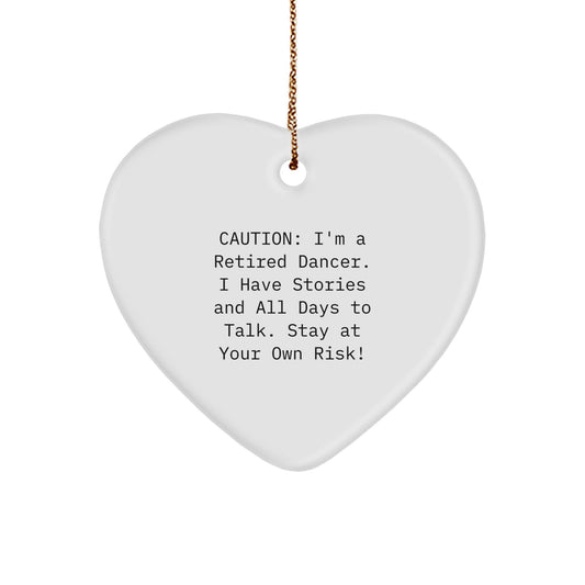 Funny Dancer Heart Ornament Gifts from Men to Dancer Friends for Christmas Unique Presents - Image 1