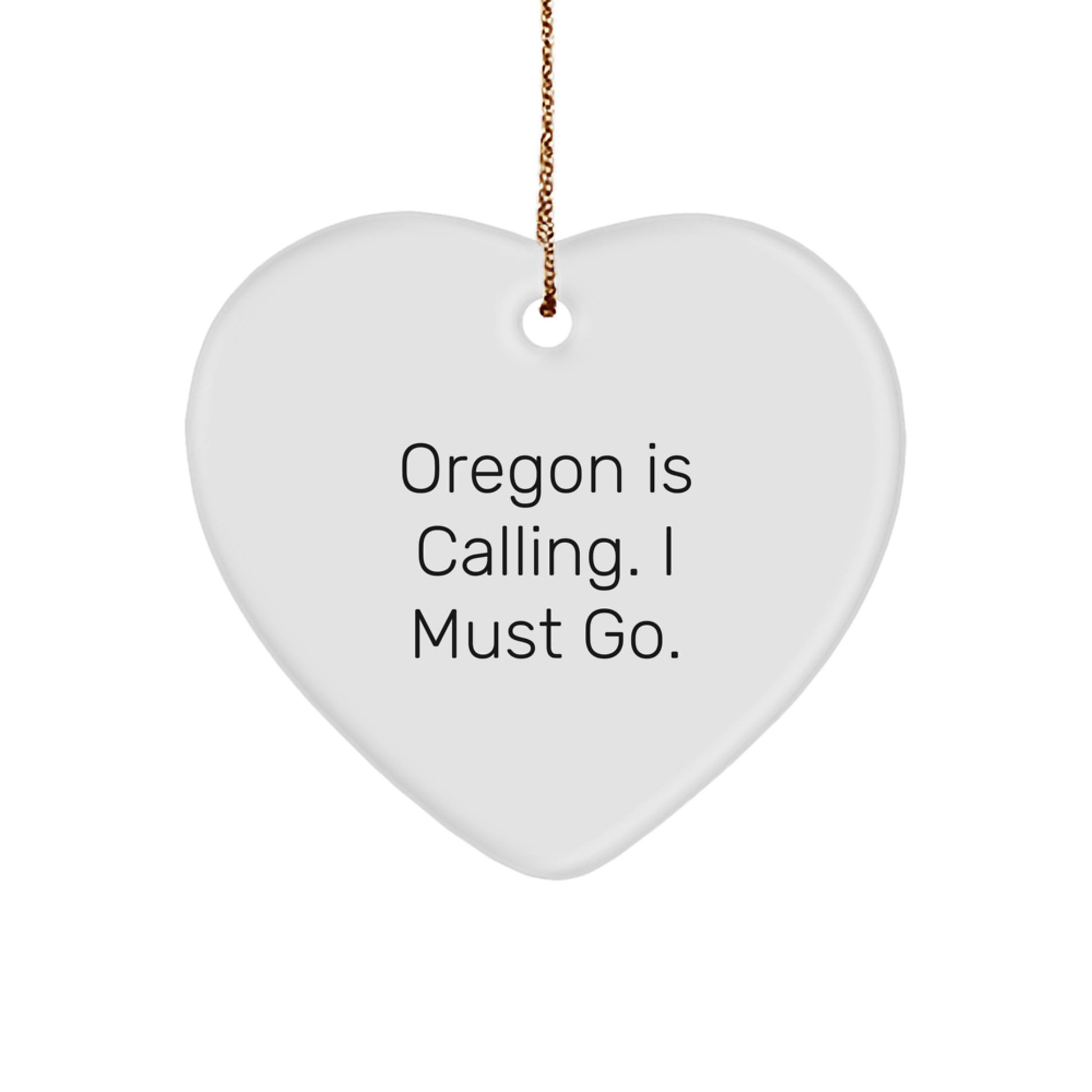 Funny Oregon Heart Ornament Gifts from Friends and Family for Christmas - Image 1
