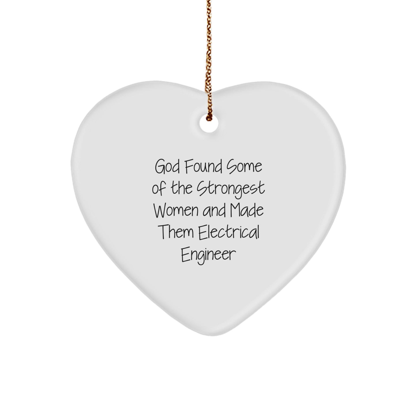 Funny Inspirational Electrical Engineer Heart Ornaments Gifts from Men, Women, Friends, Coworkers for Electrical Engineer, Men, Women, Friends, Coworkers during Christmas Unique Gifts - Image 1