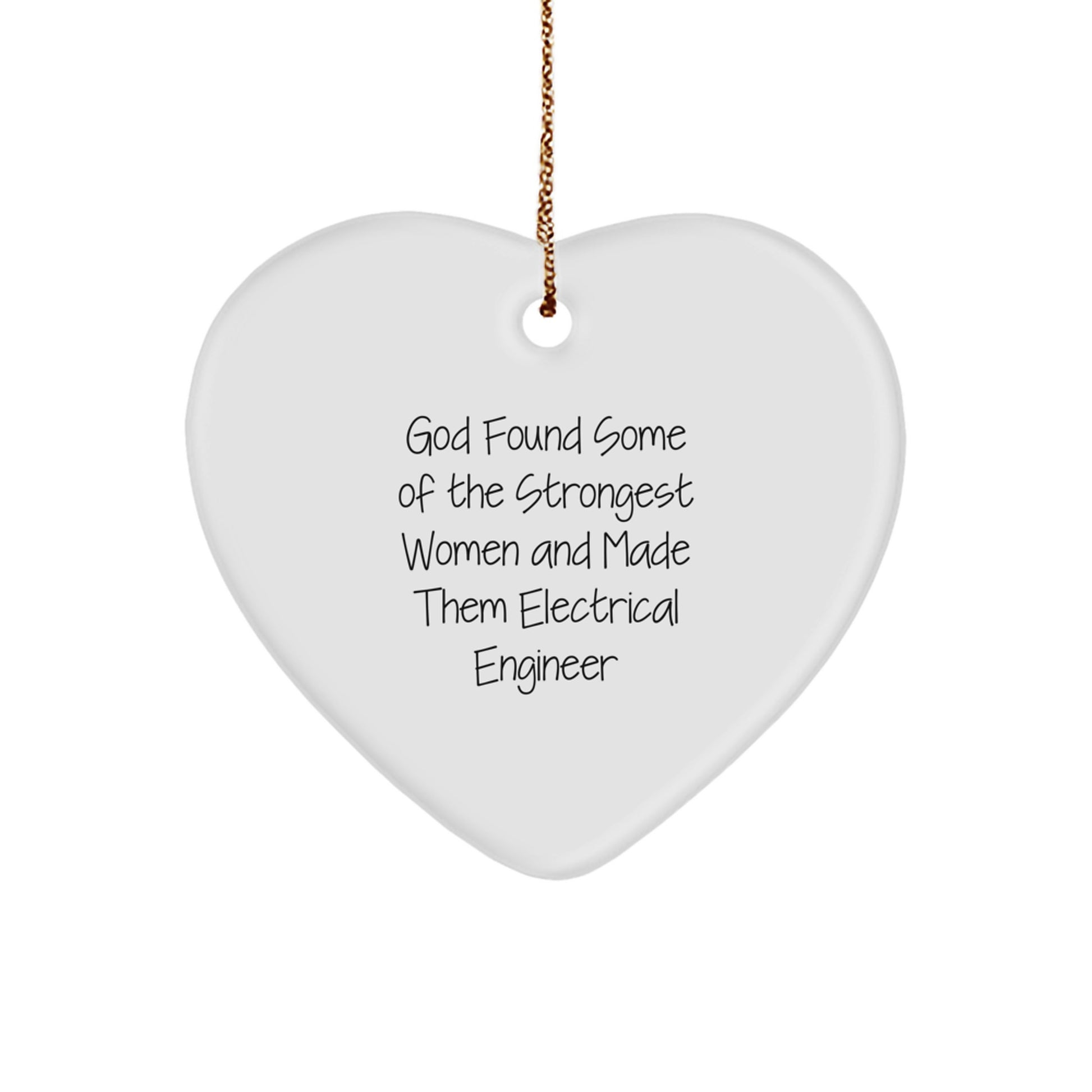 Funny Inspirational Electrical Engineer Heart Ornaments Gifts from Men, Women, Friends, Coworkers for Electrical Engineer, Men, Women, Friends, Coworkers during Christmas Unique Gifts - Image 1