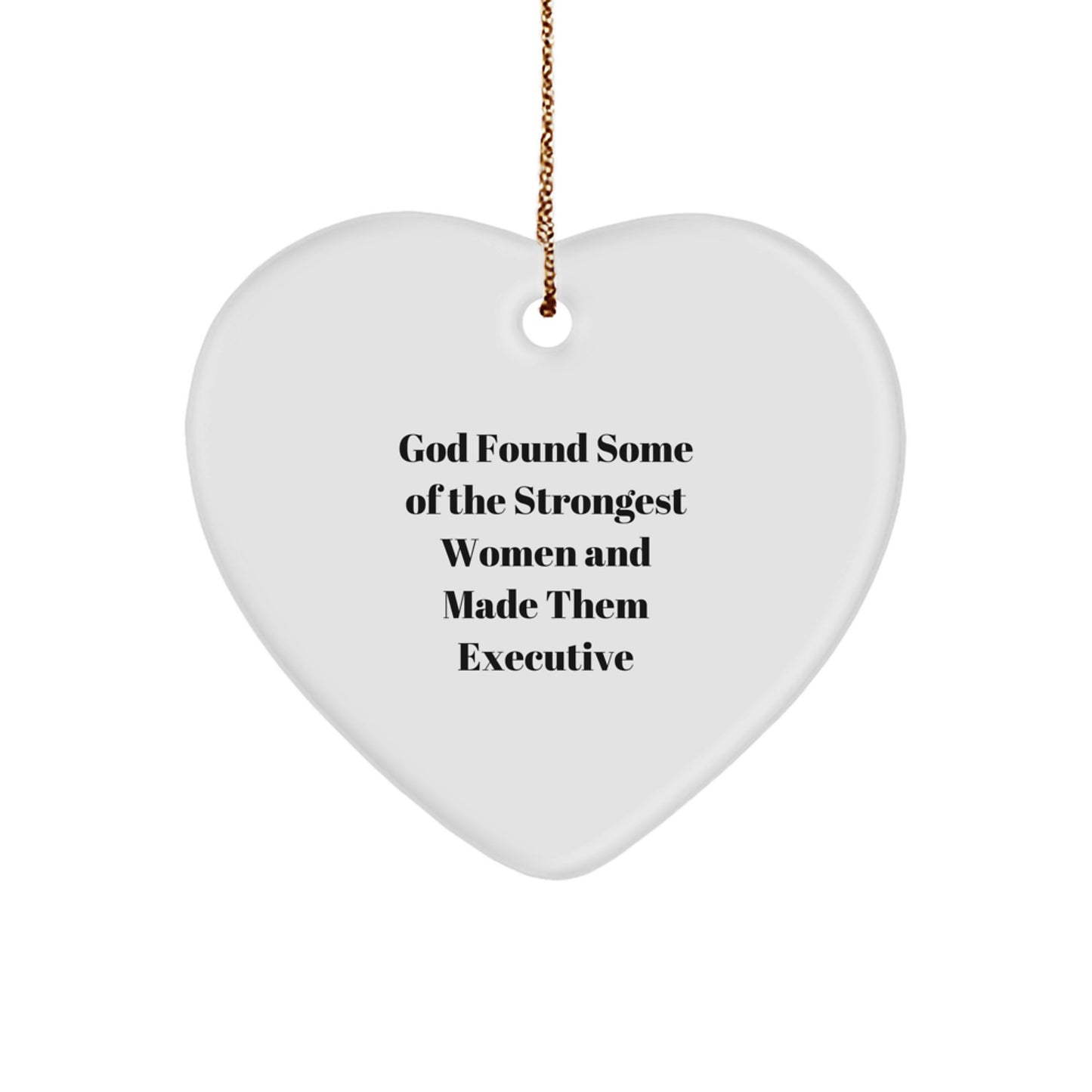 Funny Executive Gifts from Friends, Gifts for Executive Woman, Heart Ornament for Christmas Unique Gifts - Image 1