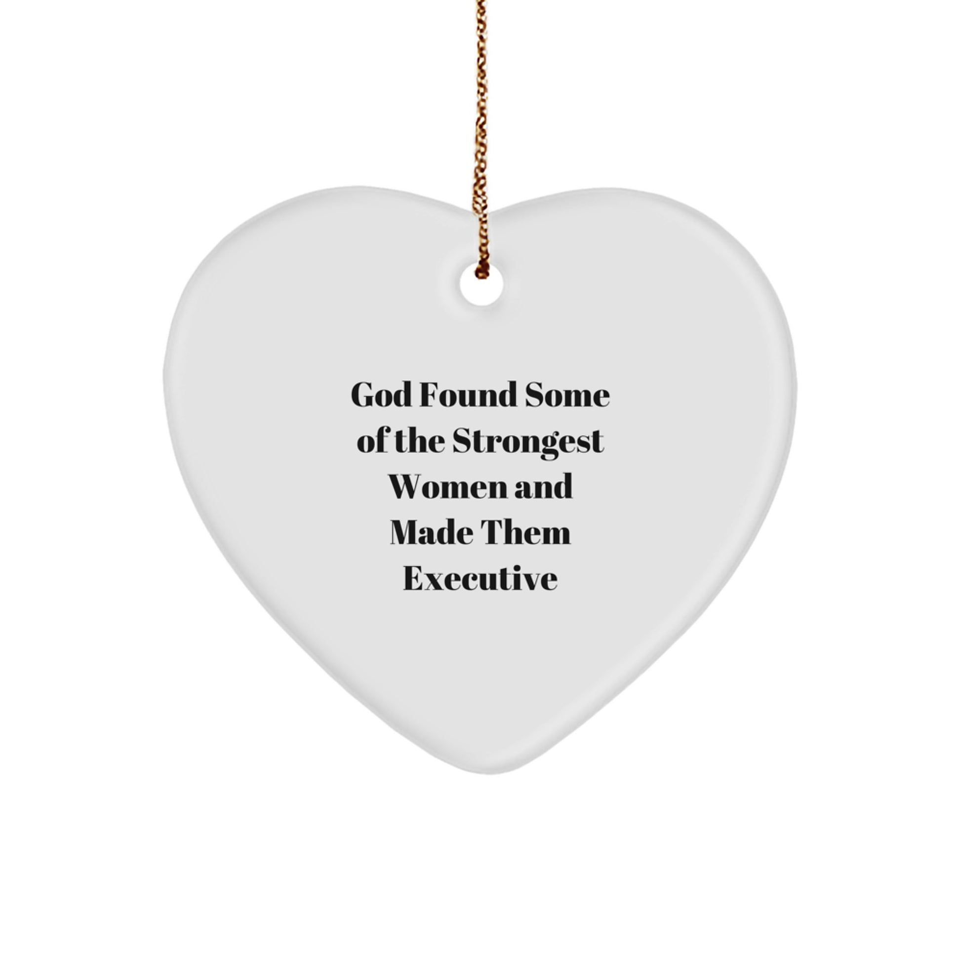Funny Executive Gifts from Friends, Gifts for Executive Woman, Heart Ornament for Christmas Unique Gifts - Image 1