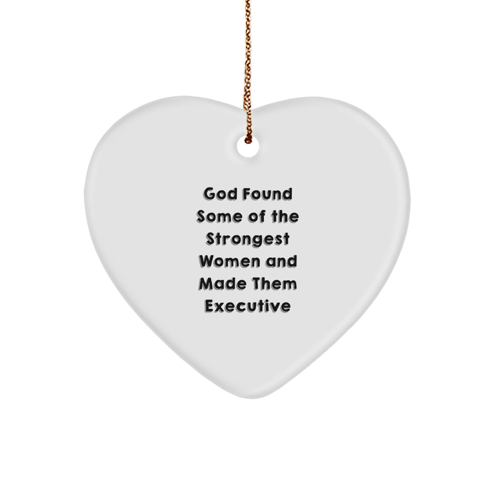 Funny Executive Heart Ornament Gifts from Women to Women for Christmas Unique Presents - Image 1