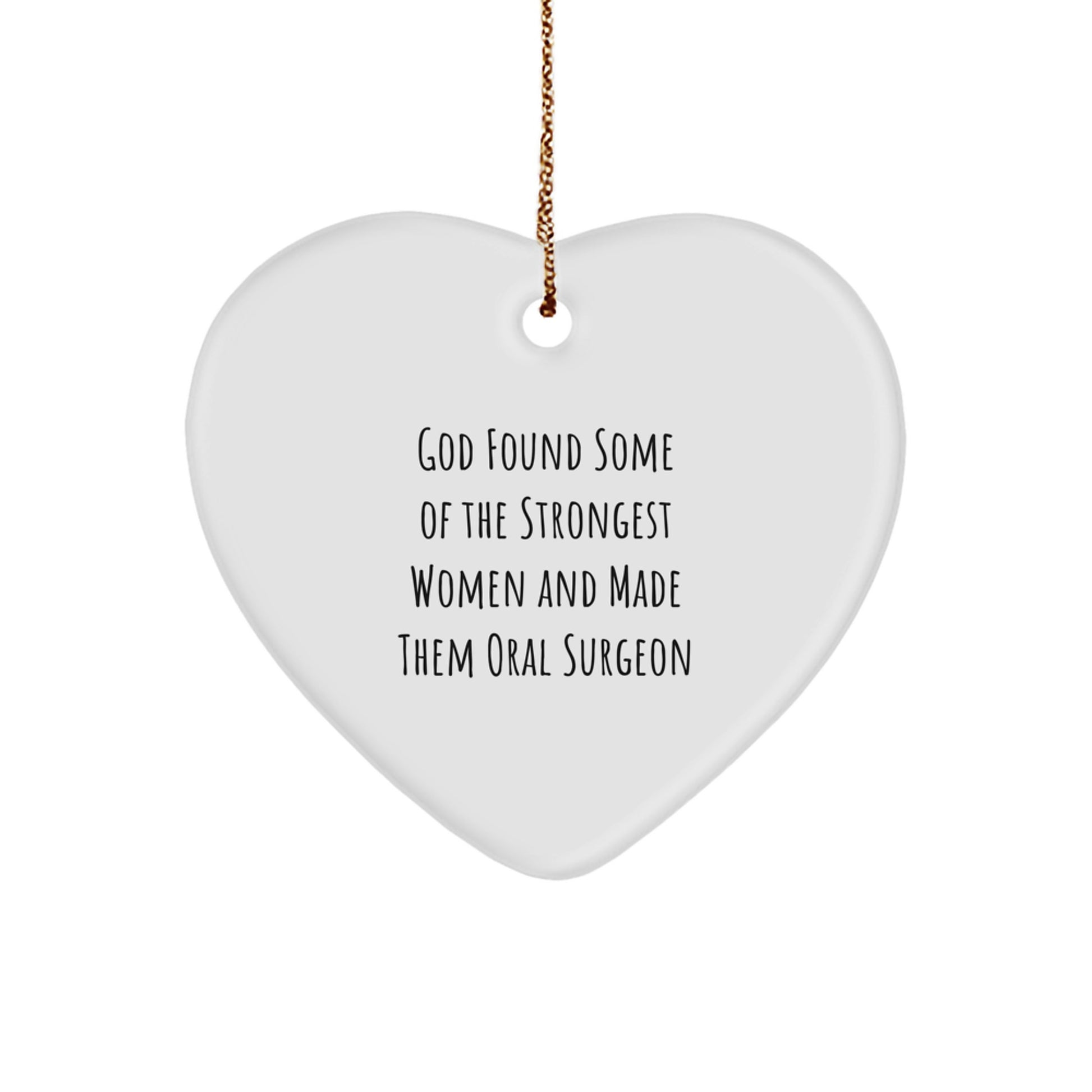 Funny Oral Surgeon Gifts from Men, Women, Friends, Coworkers, Family - Heart Ornament for Oral Surgeon, Funny Women's Christmas Unique Gifts - Image 1