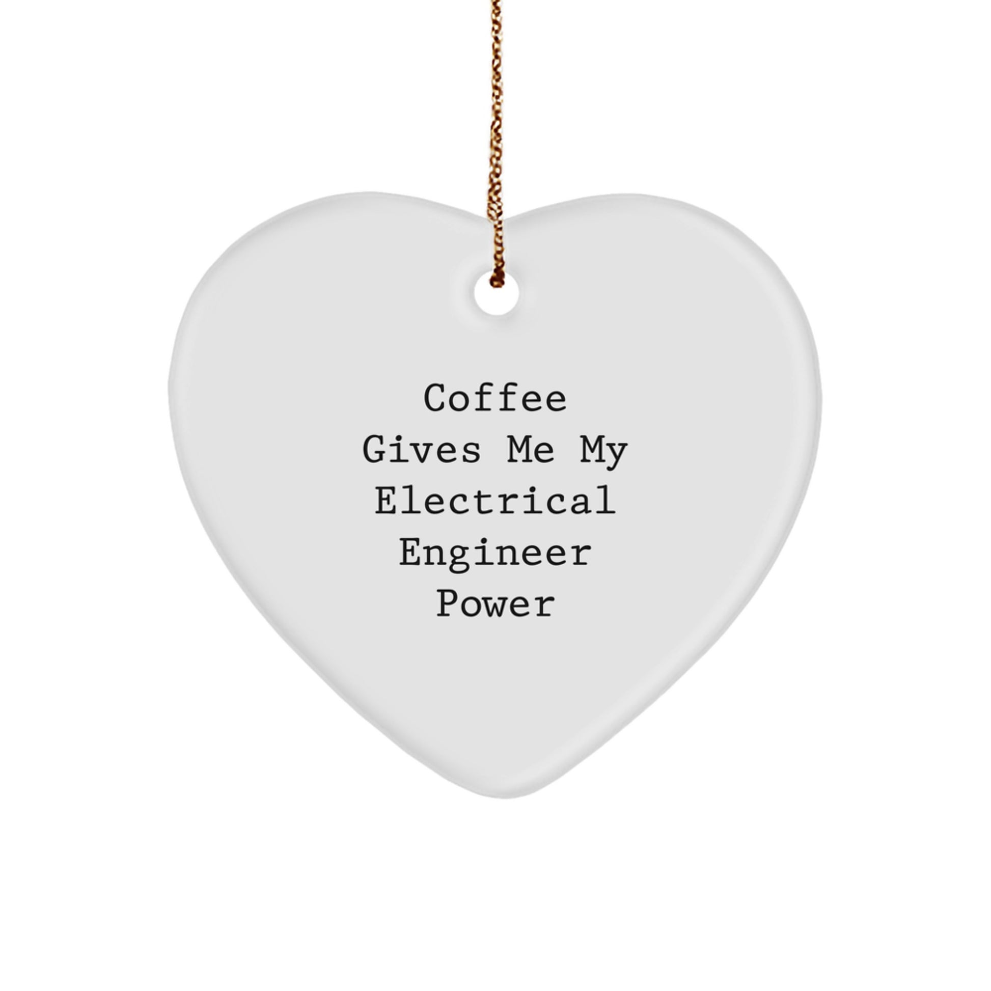 Funny Electrical Engineer Gifts from Friends Christmas Unique Heart Ornaments for Men Electrical Engineer - Image 1