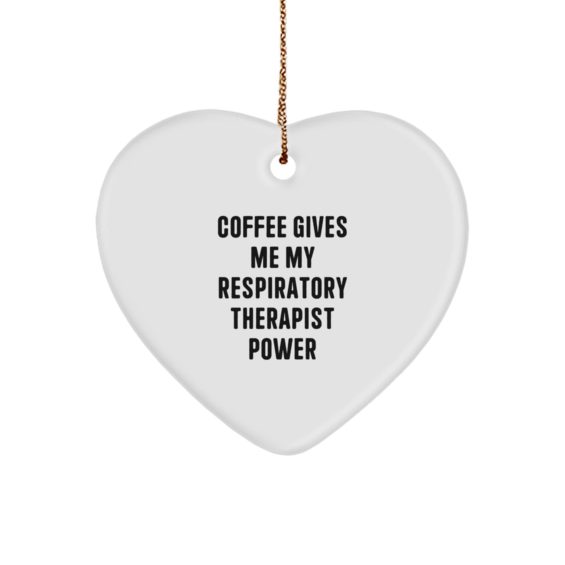 Funny Respiratory Therapist Gifts from Friends, Inspirational Heart Ornament for Respiratory Therapist, Christmas Unique Gifts for Respiratory Therapist Women - Image 1