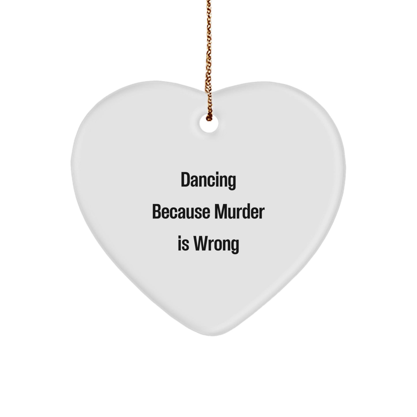 Funny Dancing Heart Ornament Gifts from Friends for Dancing Lovers at Christmas - Image 1
