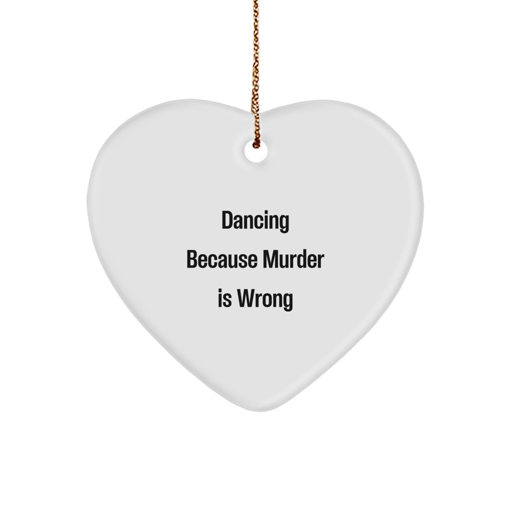 Funny Dancing Heart Ornament Gifts from Friends for Dancing Lovers at Christmas - Image 1