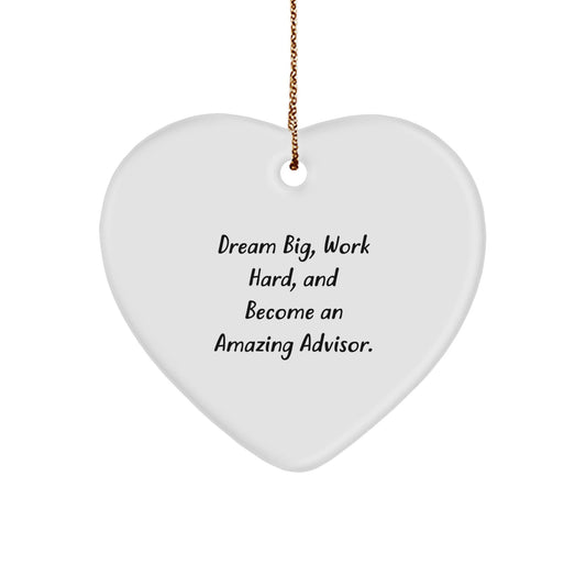Heartfelt Advisors Christmas Unique Gift - 'Dream Big, Work Hard, And Become An Amazing Advisor.' - Gifts from Friends to Coworkers - Victory Thru Vision