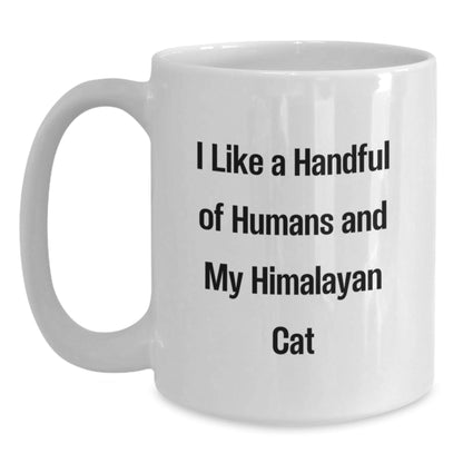 Himalayan Cat Gifts, Funny Quote Mugs for Men, White Coffee Mug - 11oz or 15oz, Gifts from Friends for Graduation, Himalayan Cat Lovers - Victory Thru Vision