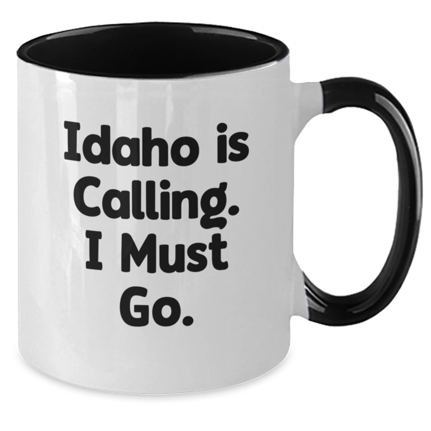 Idaho Calling Funny Two Tone Coffee Mugs Gifts for Idaho Lovers from Family and Friends - Victory Thru Vision
