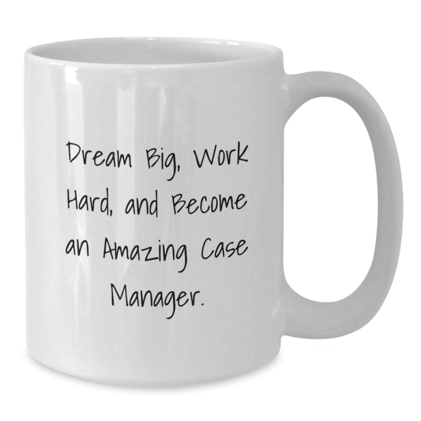 Inspirational Case Manager Gifts from Friends for Amazing Case Managers - Funny White Coffee Mug for Graduation, 11oz or 15oz - Victory Thru Vision