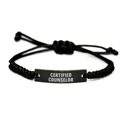Inspirational Counselor Gifts, Funny 'Life is a Journey' Rope Bracelet, Gifts from Men to Women, Mother's Day Unique Gifts for Counselor - Victory Thru Vision 