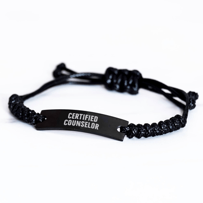Inspirational Counselor Gifts, Funny 'Life is a Journey' Rope Bracelet, Gifts from Men to Women, Mother's Day Unique Gifts for Counselor - Victory Thru Vision 
