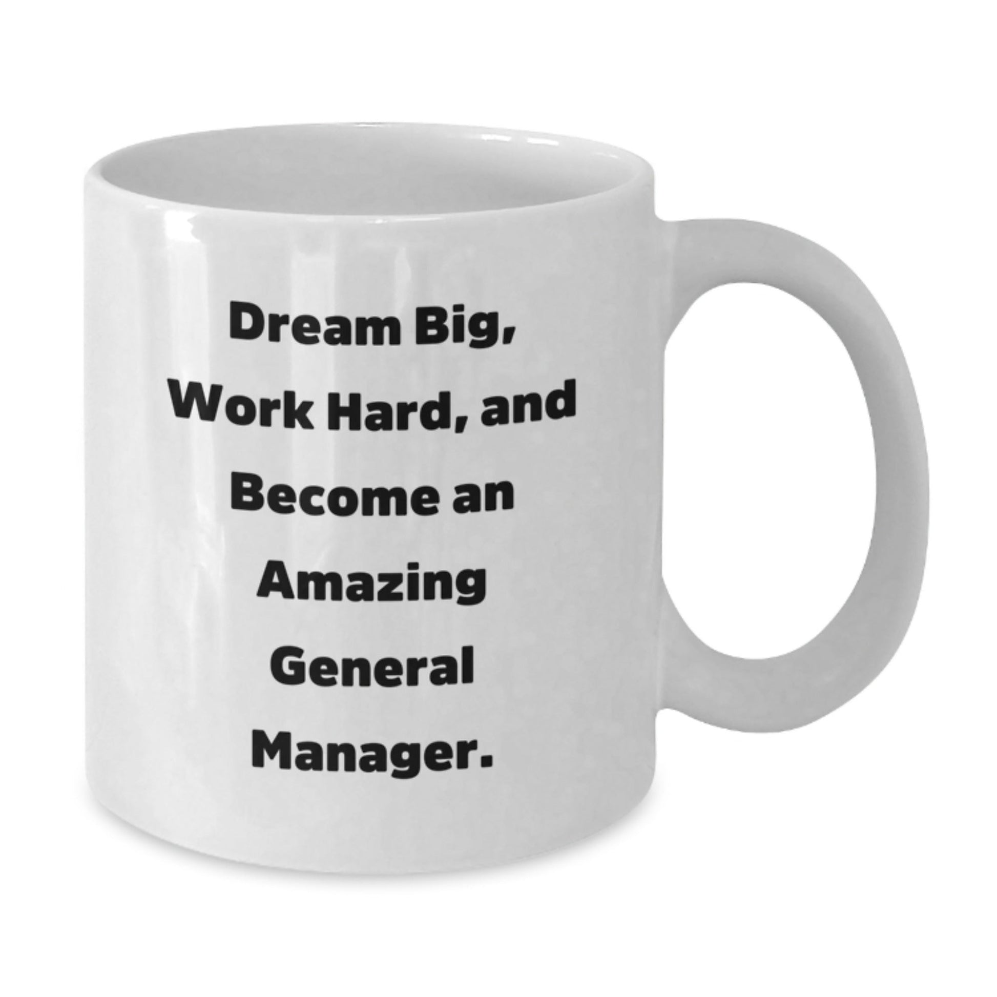 Inspirational General Manager Gifts from Friends, Gifts for Graduating General Managers, White Coffee Mug - Victory Thru Vision