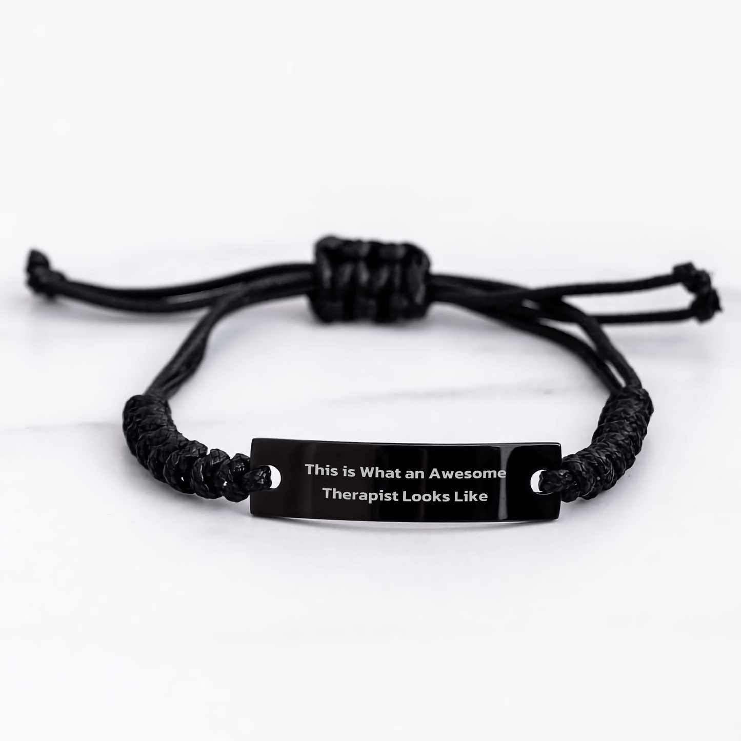 Inspirational Therapist Quote Rope Bracelet Gifts from Friends for Men, Unique Father's Day Unique Gift Ideas for Therapist - Victory Thru Vision 