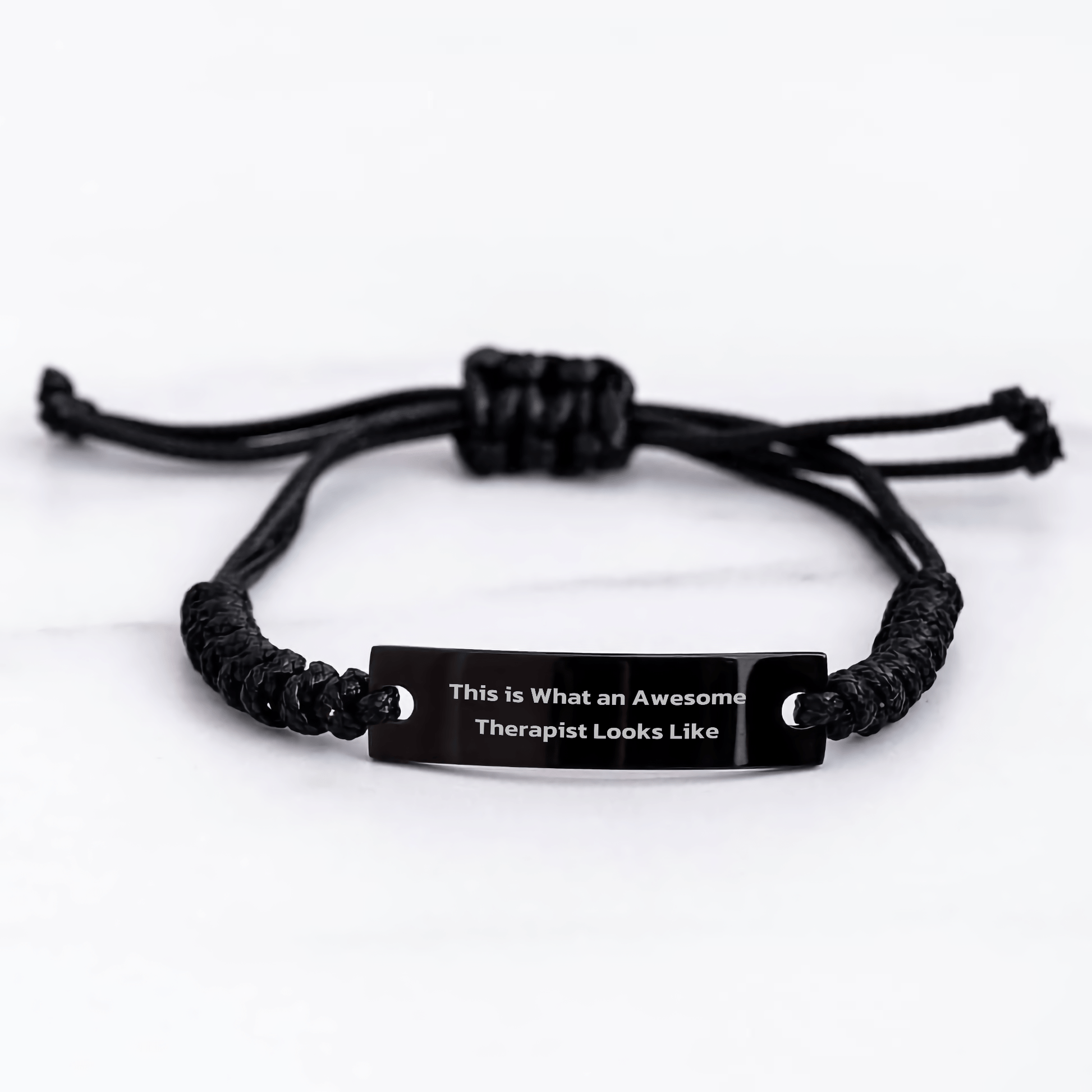 Inspirational Therapist Quote Rope Bracelet Gifts from Friends for Men, Unique Father's Day Unique Gift Ideas for Therapist - Victory Thru Vision 