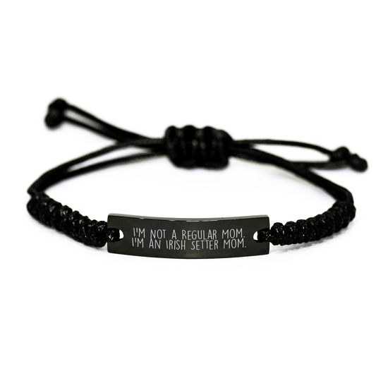Irish Setter Dog Mom Gifts for Her from Men - I'm Not a Regular Mom. I'm an Irish Setter Mom. Rope Graduation Unique Jewelry - Victory Thru Vision