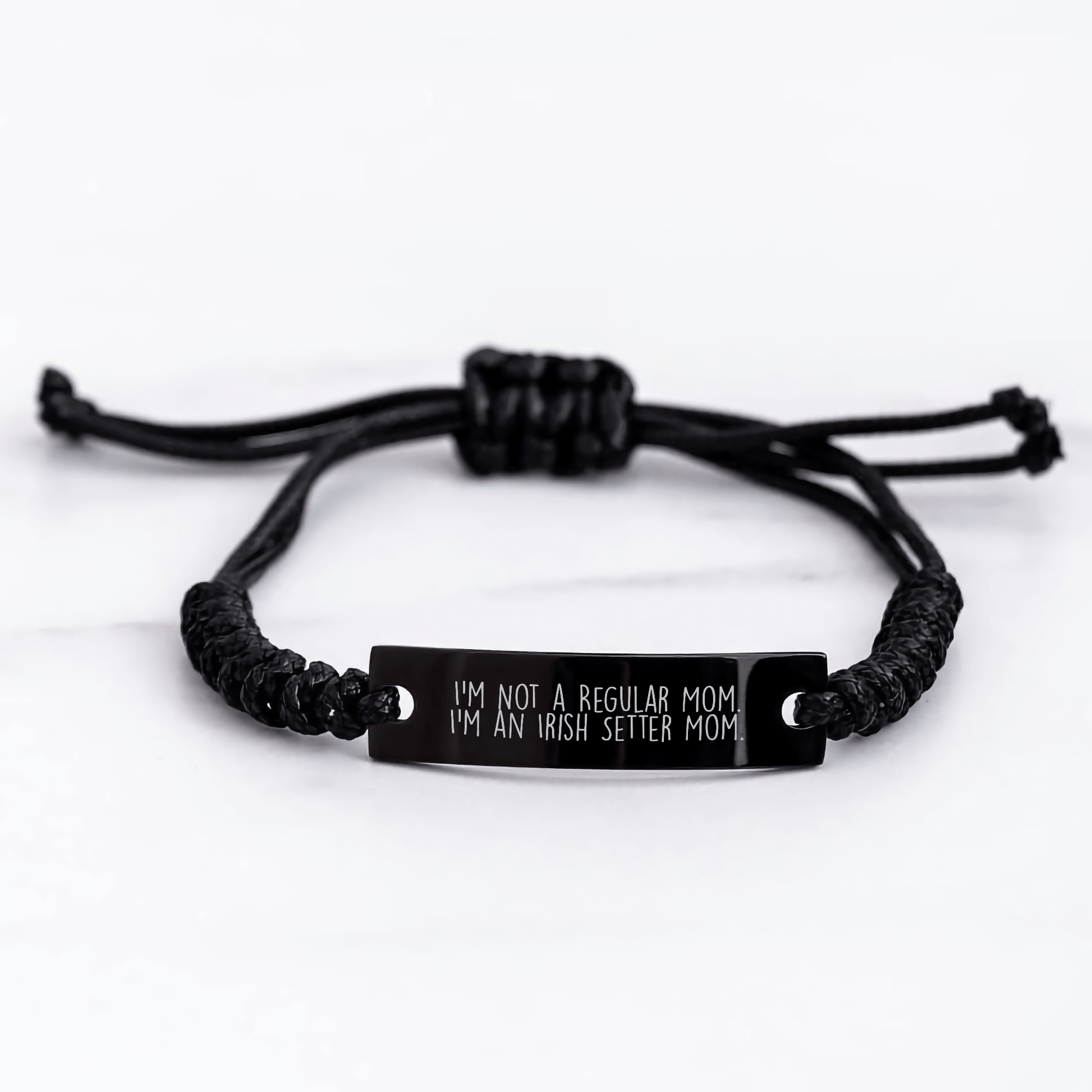 Irish Setter Dog Mom Gifts for Her from Men - I'm Not a Regular Mom. I'm an Irish Setter Mom. Rope Graduation Unique Jewelry - Victory Thru Vision
