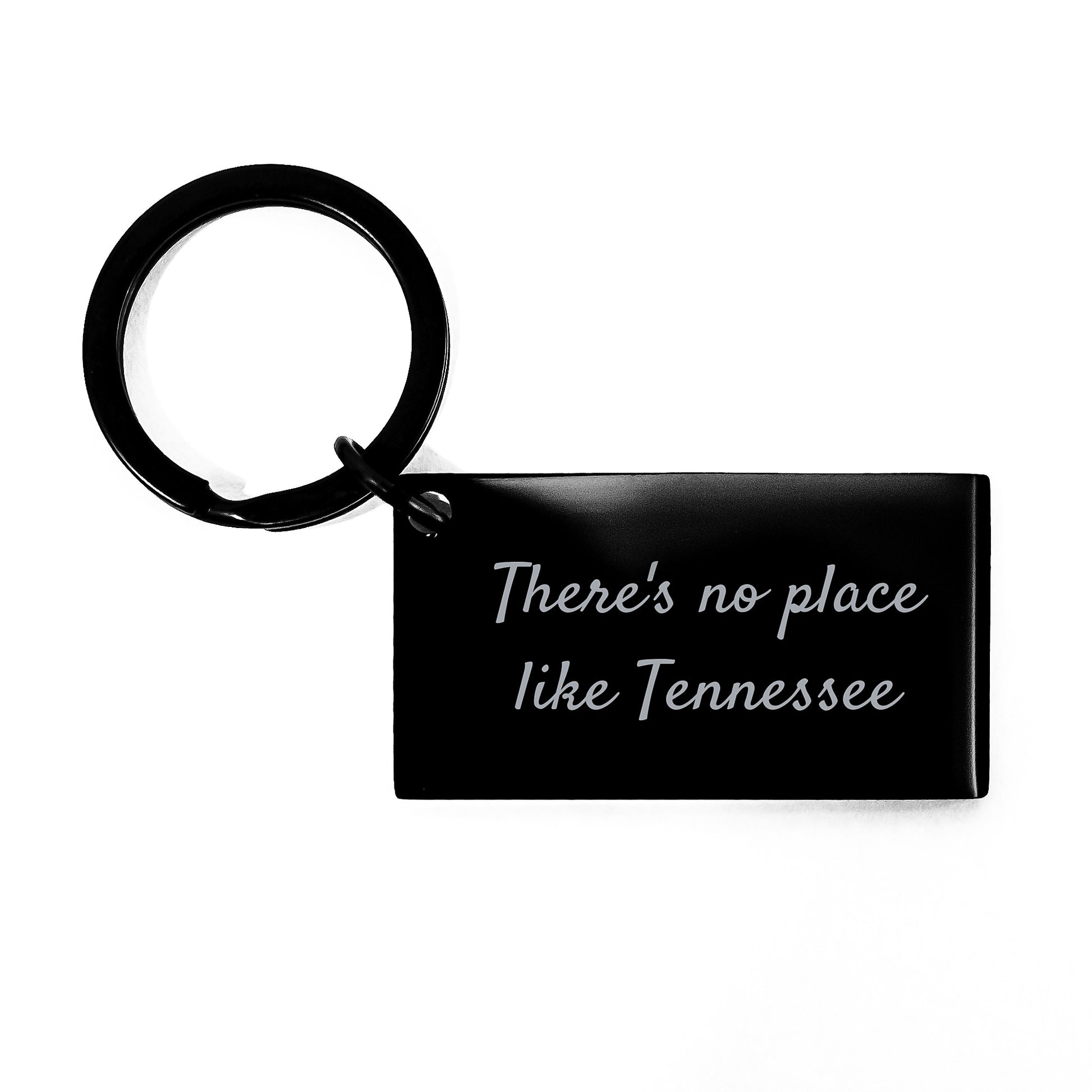 Tennessee Keychain Gifts from Friends for Men - Funny Tennessee Quotes, 'There's No Place Like Tennessee', Christmas Unique Keychain - Image 1