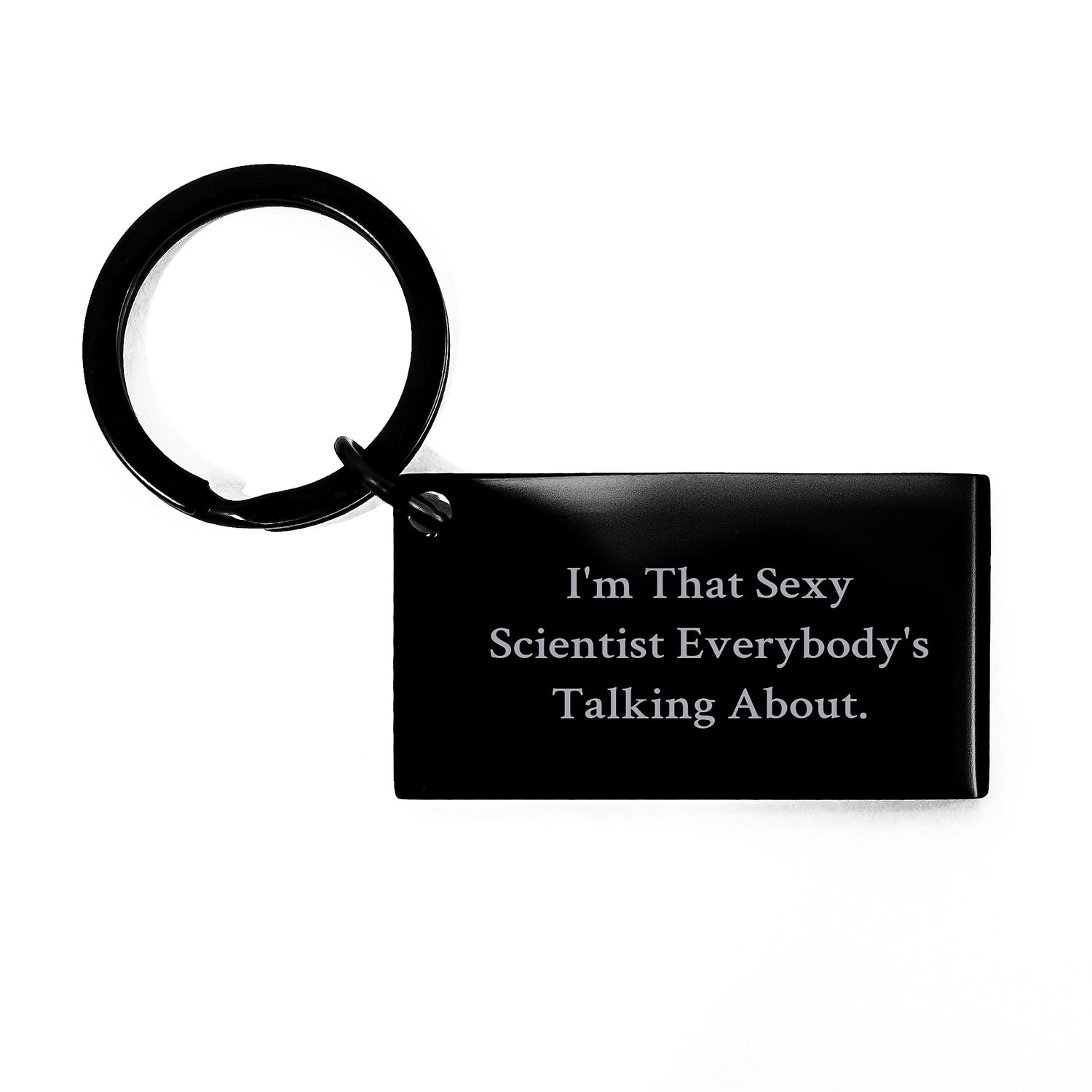 Funny Scientist Keychain Gifts for Him, Unique Engraved Keyring from Friends, Men, Women, Coworkers, Family, Perfect Scientist Christmas Unique Gifts - Image 1