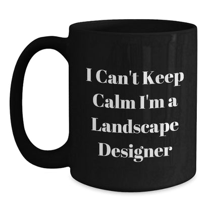Landscape Designer Funny Quote Gifts from Family to Friends for Graduation Unique Black Coffee Mug - Victory Thru Vision