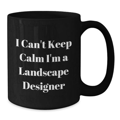 Landscape Designer Funny Quote Gifts from Family to Friends for Graduation Unique Black Coffee Mug - Victory Thru Vision