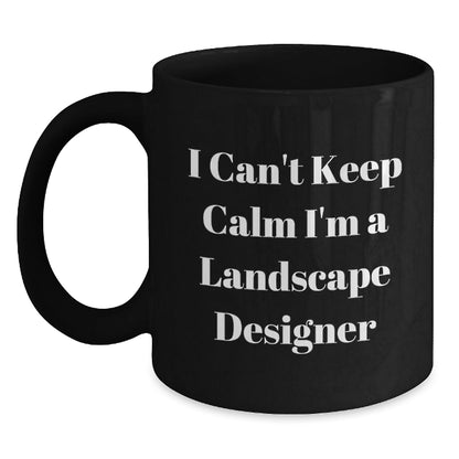 Landscape Designer Funny Quote Gifts from Family to Friends for Graduation Unique Black Coffee Mug - Victory Thru Vision