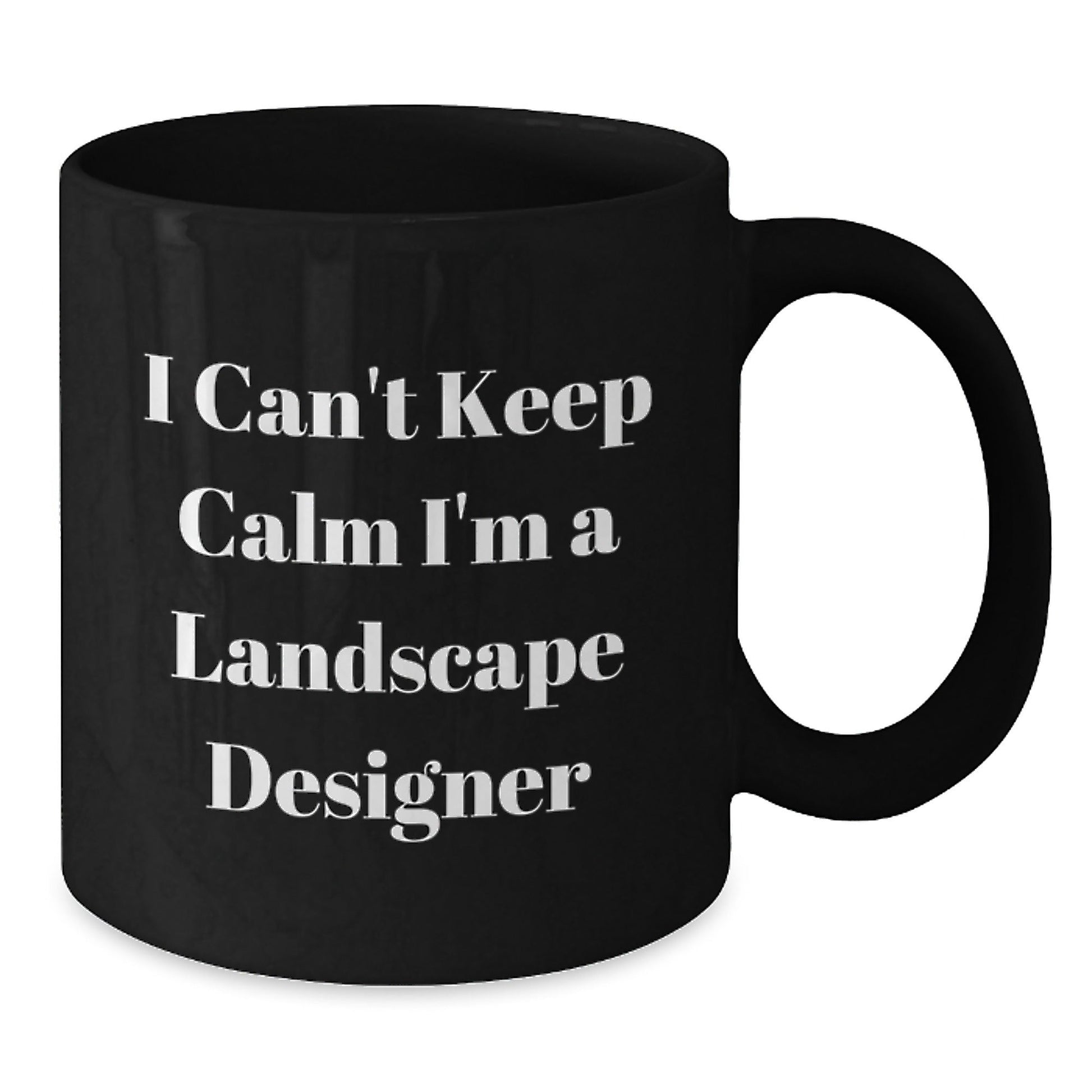 Landscape Designer Funny Quote Gifts from Family to Friends for Graduation Unique Black Coffee Mug - Victory Thru Vision