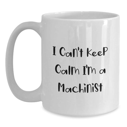 Machinist Funny Quote White Coffee Mug Gifts from Friends and Family for Graduation - Victory Thru Vision