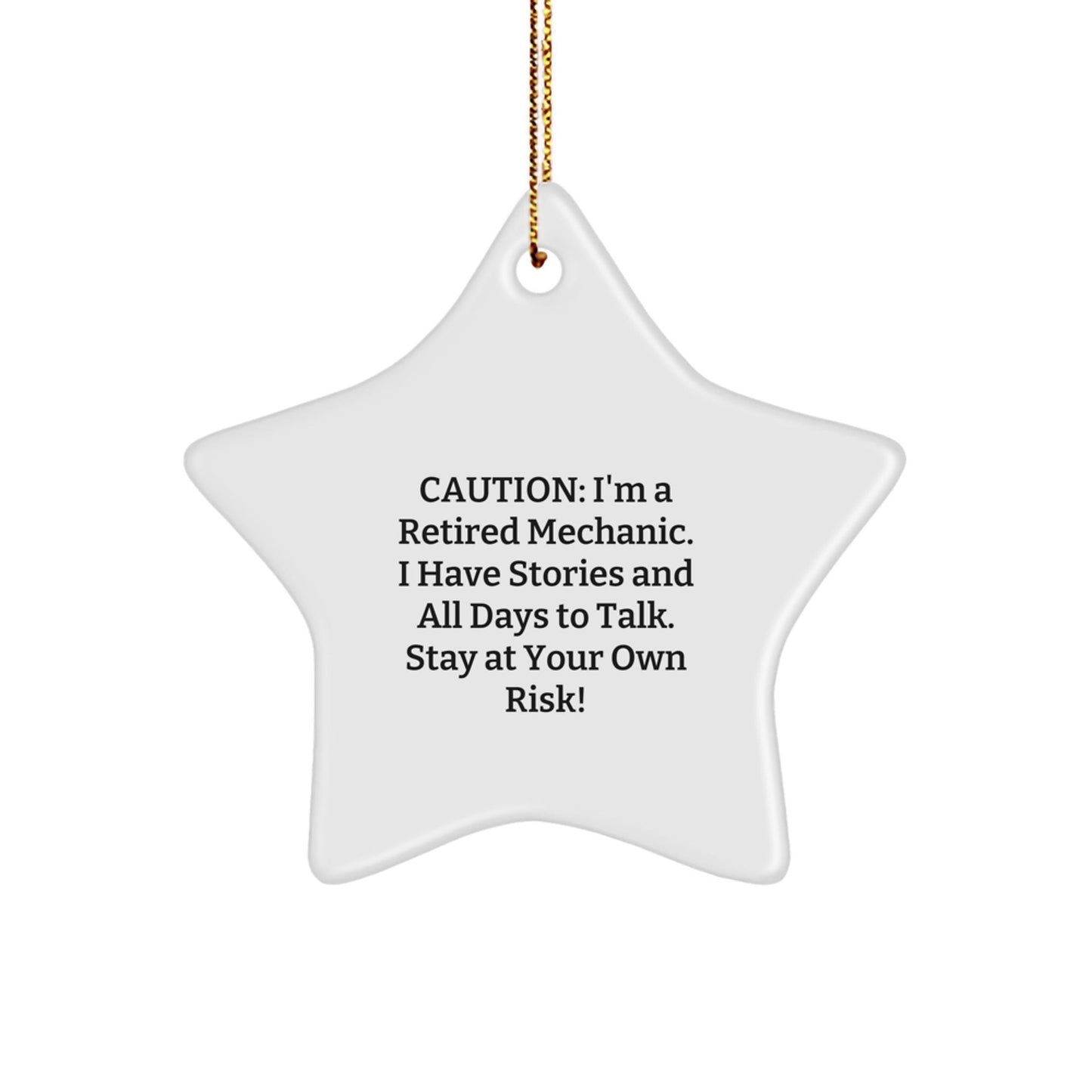 'Mechanic's Star Story: Gifts from Family to Mechanic Friends, Christmas Unique Gifts - Victory Thru Vision