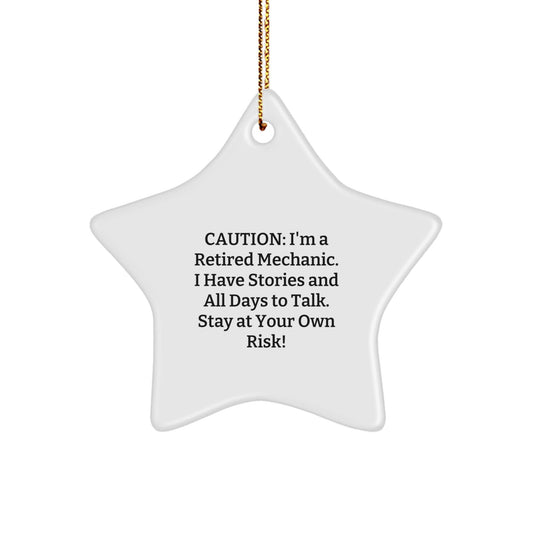 'Mechanic's Star Story: Gifts from Family to Mechanic Friends, Christmas Unique Gifts - Victory Thru Vision
