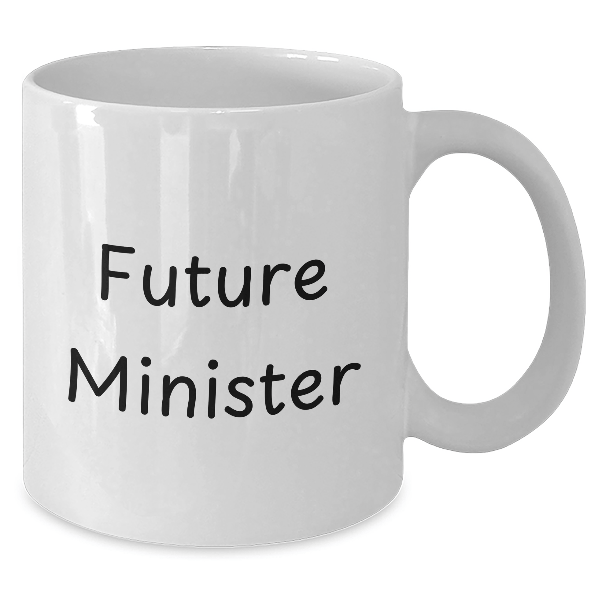Minister Gifts for Future Leader, Funny White Coffee Mug with Inspirational Quote, 11oz or 15oz, Gifts from Friends to Future Minister, Unique Graduation Gifts - Victory Thru Vision