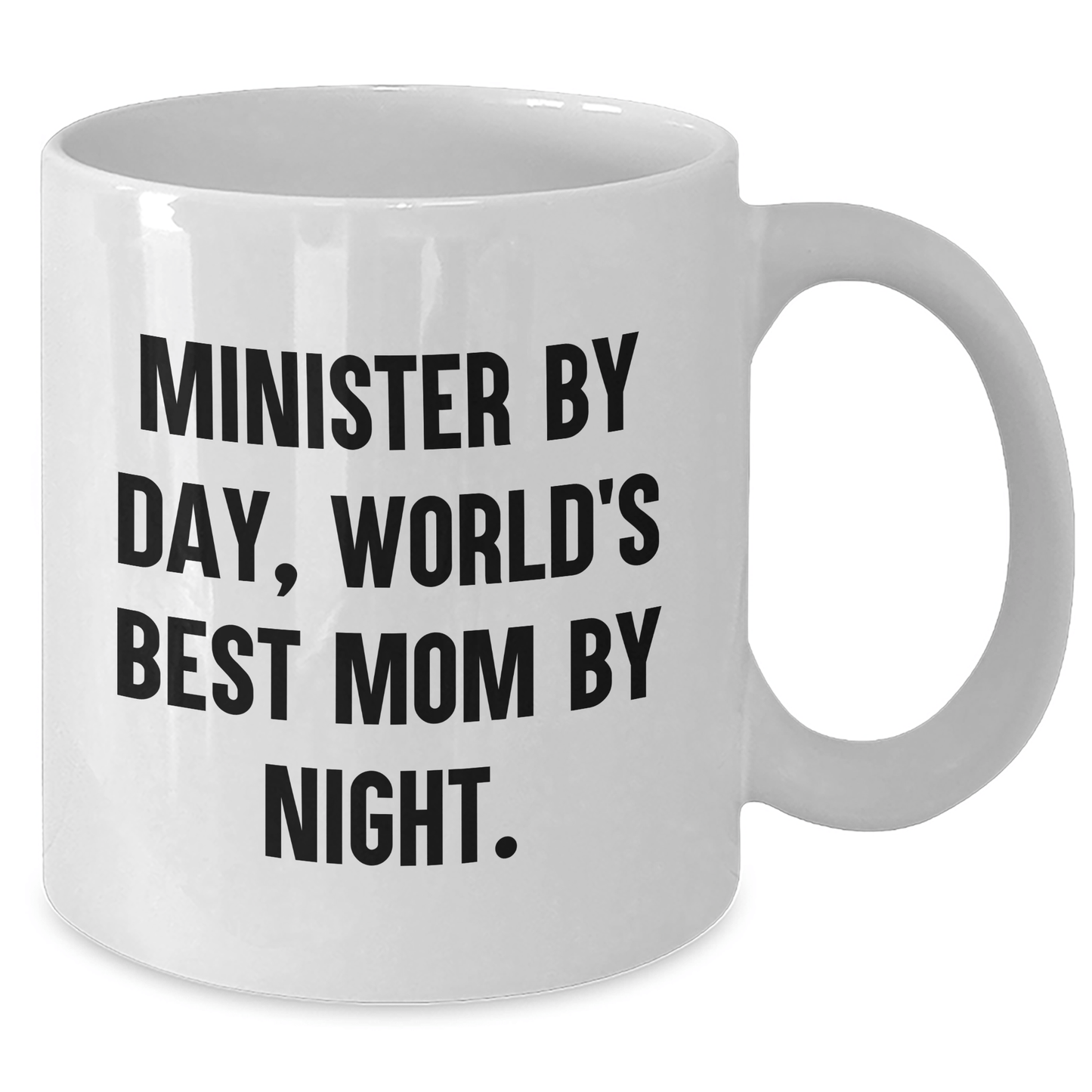 Minister Gifts, Funny White Coffee Mug, Father's Day Unique Gifts from Men, Gifts for Minister - Victory Thru Vision 