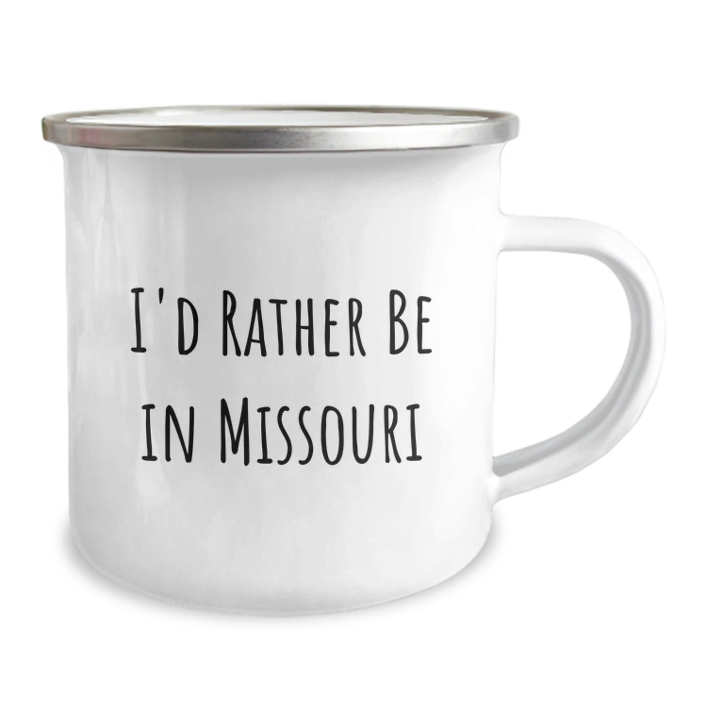 Missouri Proud Gifts from Family - 'I'd Rather Be In Missouri' Camping Mug for Graduation, Unique Mugs for Men, Women, Friends, Coworkers, Family - Victory Thru Vision