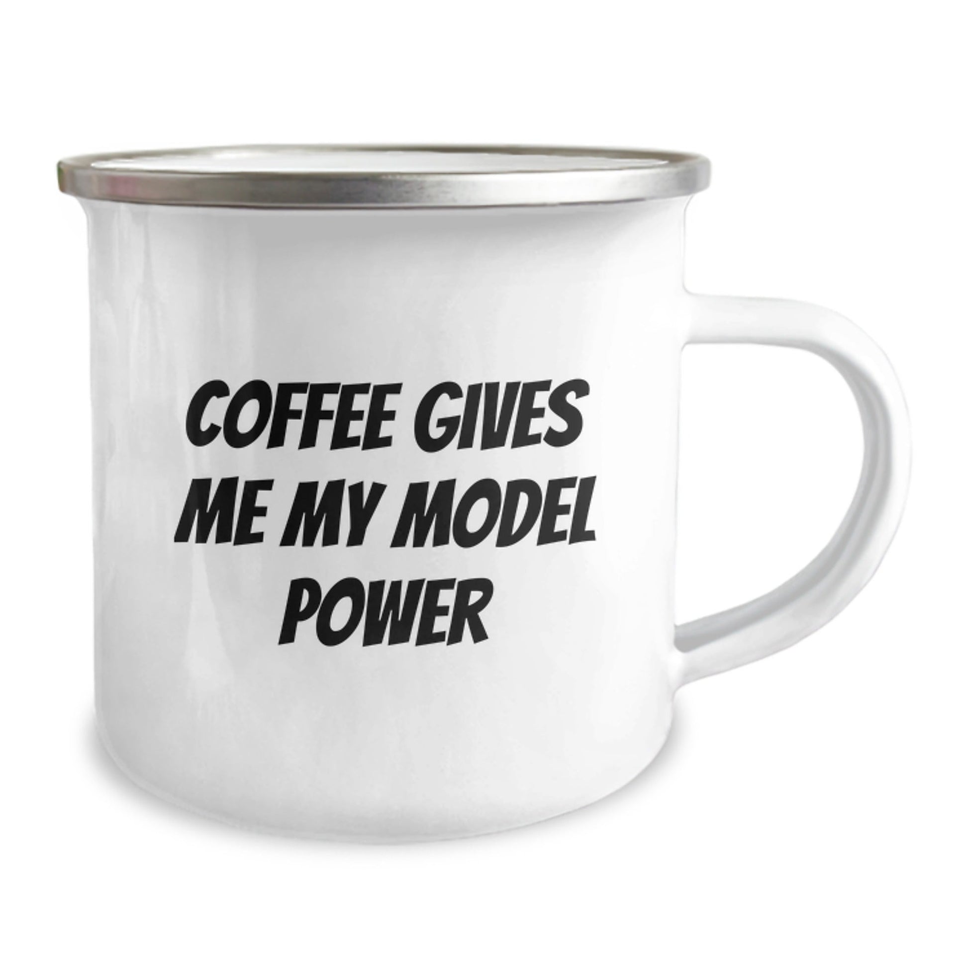 Model Power Morning Mug, Funny Coffee Cup Gifts for Model Enthusiasts, Men, or Women, Birthday Unique Gifts from Friends, Coworkers, or Family - Victory Thru Vision