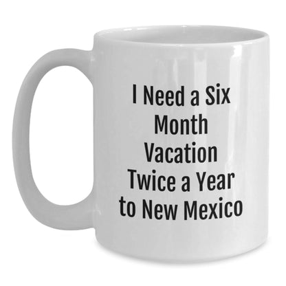 New Mexico Gifts, Funny Quote White Coffee Mug, Gifts from Family, Friends, or Coworkers for New Mexico Lovers, Inspirational Graduation Unique Gifts - Victory Thru Vision