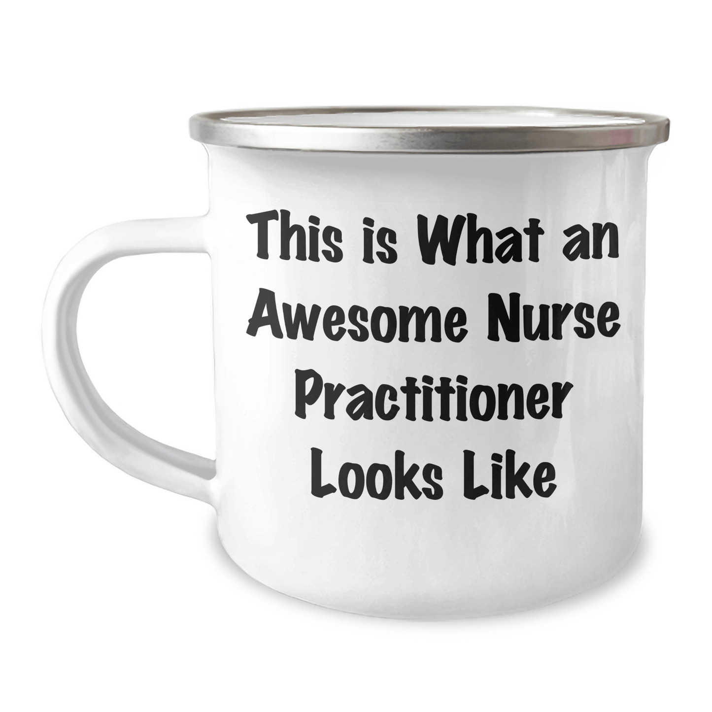 Nurse Practitioner Gifts from Friends - 'This Is What An Awesome Nurse Practitioner Looks Like' Inspirational Camping Mug for Graduation - Victory Thru Vision