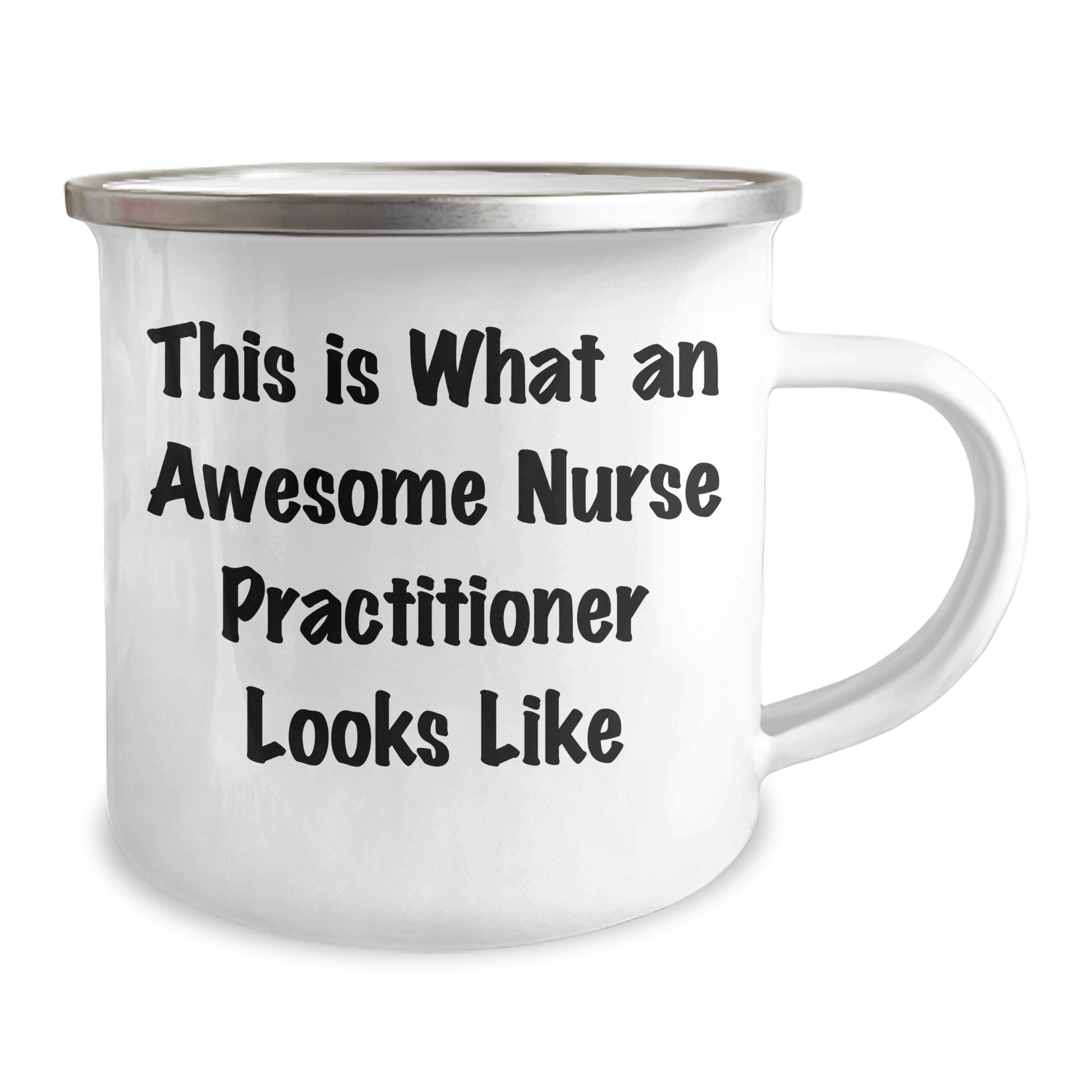 Nurse Practitioner Gifts from Friends - 'This Is What An Awesome Nurse Practitioner Looks Like' Inspirational Camping Mug for Graduation - Victory Thru Vision