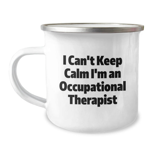 Occupational Therapist Gifts Funny Quote Camping Mug for Graduation from Friends to Occupational Therapist - Victory Thru Vision