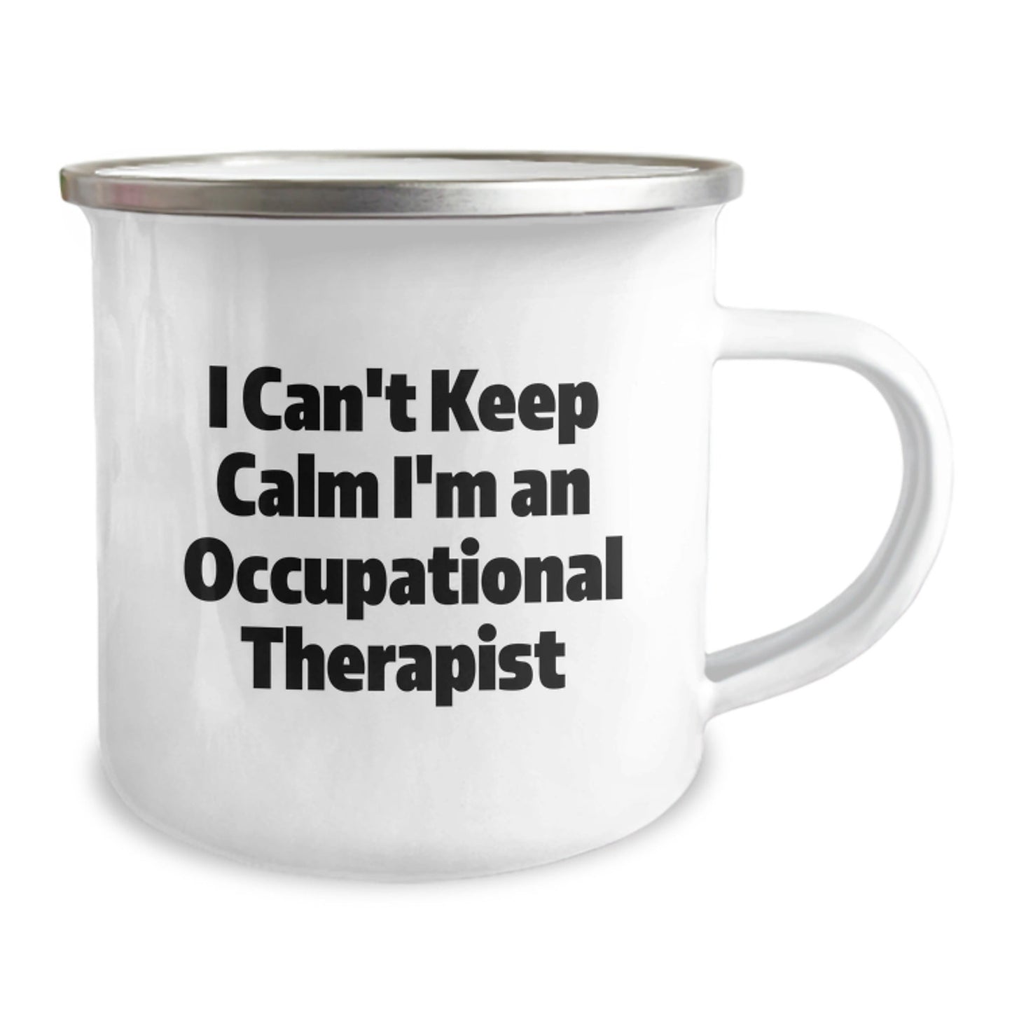 Occupational Therapist Gifts Funny Quote Camping Mug for Graduation from Friends to Occupational Therapist - Victory Thru Vision