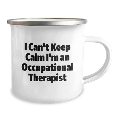 Occupational Therapist Gifts Funny Quote Camping Mug for Graduation from Friends to Occupational Therapist - Victory Thru Vision