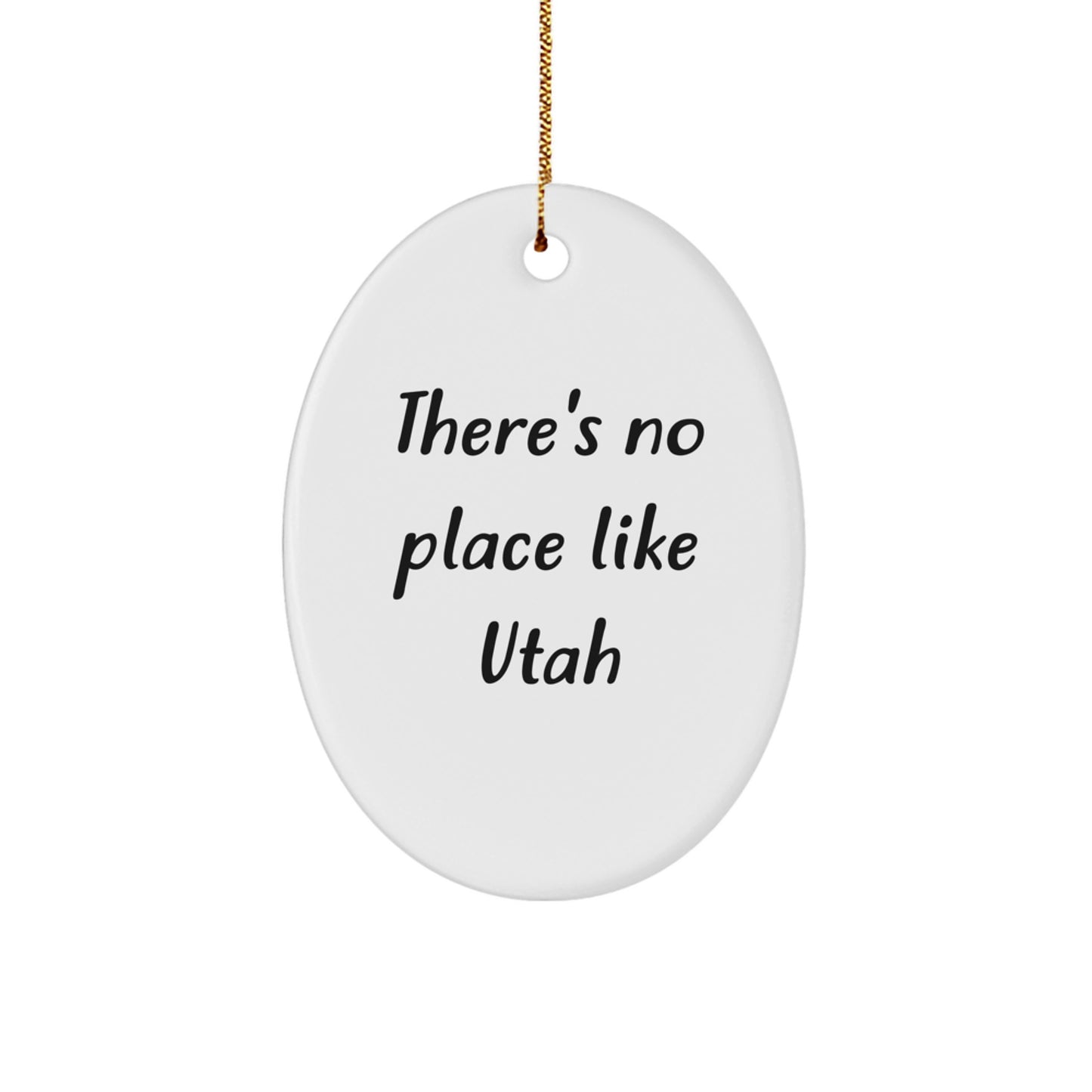 Utah Oval Ornament Gifts from Family Friends for Christmas Unique - Image 1