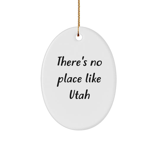 Utah Oval Ornament Gifts from Family Friends for Christmas Unique - Image 1