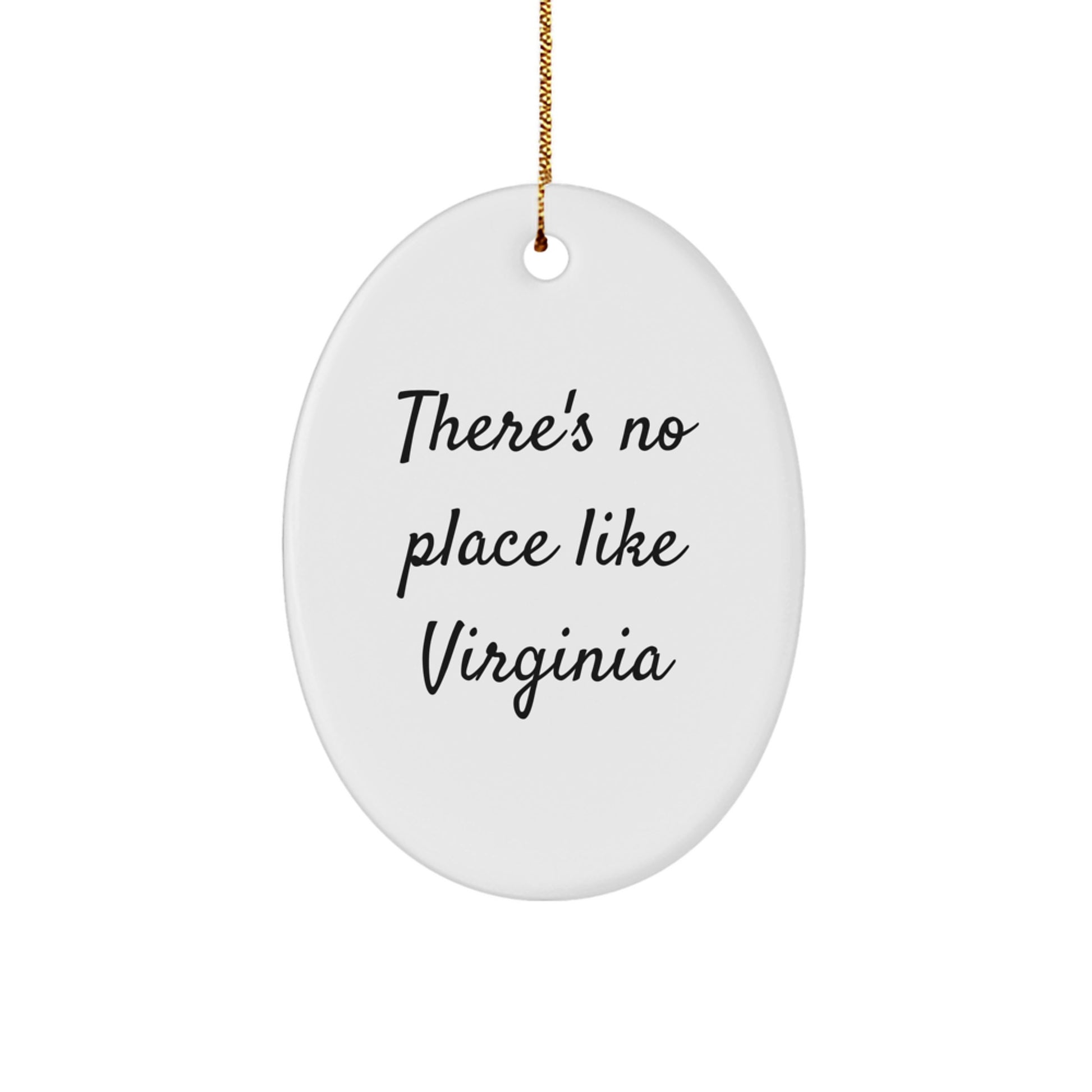 Funny Virginia Oval Ornaments Gifts from Friends and Family for Christmas Unique Presents - Image 1