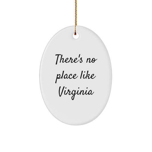 Funny Virginia Oval Ornaments Gifts from Friends and Family for Christmas Unique Presents - Image 1
